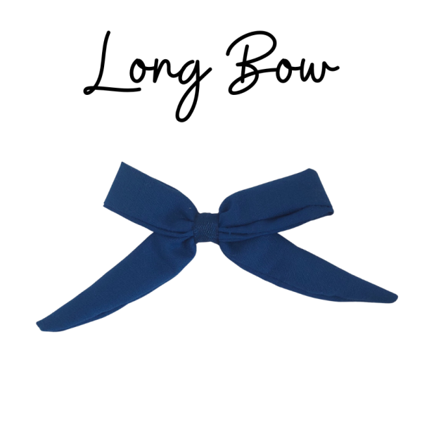 Long Cotton Hair Bow